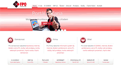 Desktop Screenshot of fpobk.cz